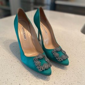Emerald Manolo Blahnik